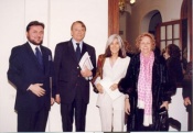 Kodama, Barrenechea y Biancciotti en la Fundación