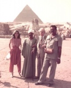 Borges y María Kodama en Egipto Borges y María Kodama en Egipto