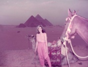 María Kodama en Egipto