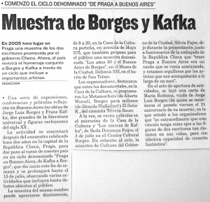 Muestra de Borges y Kafka